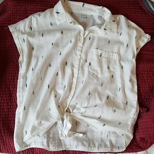 Old navy tie front top